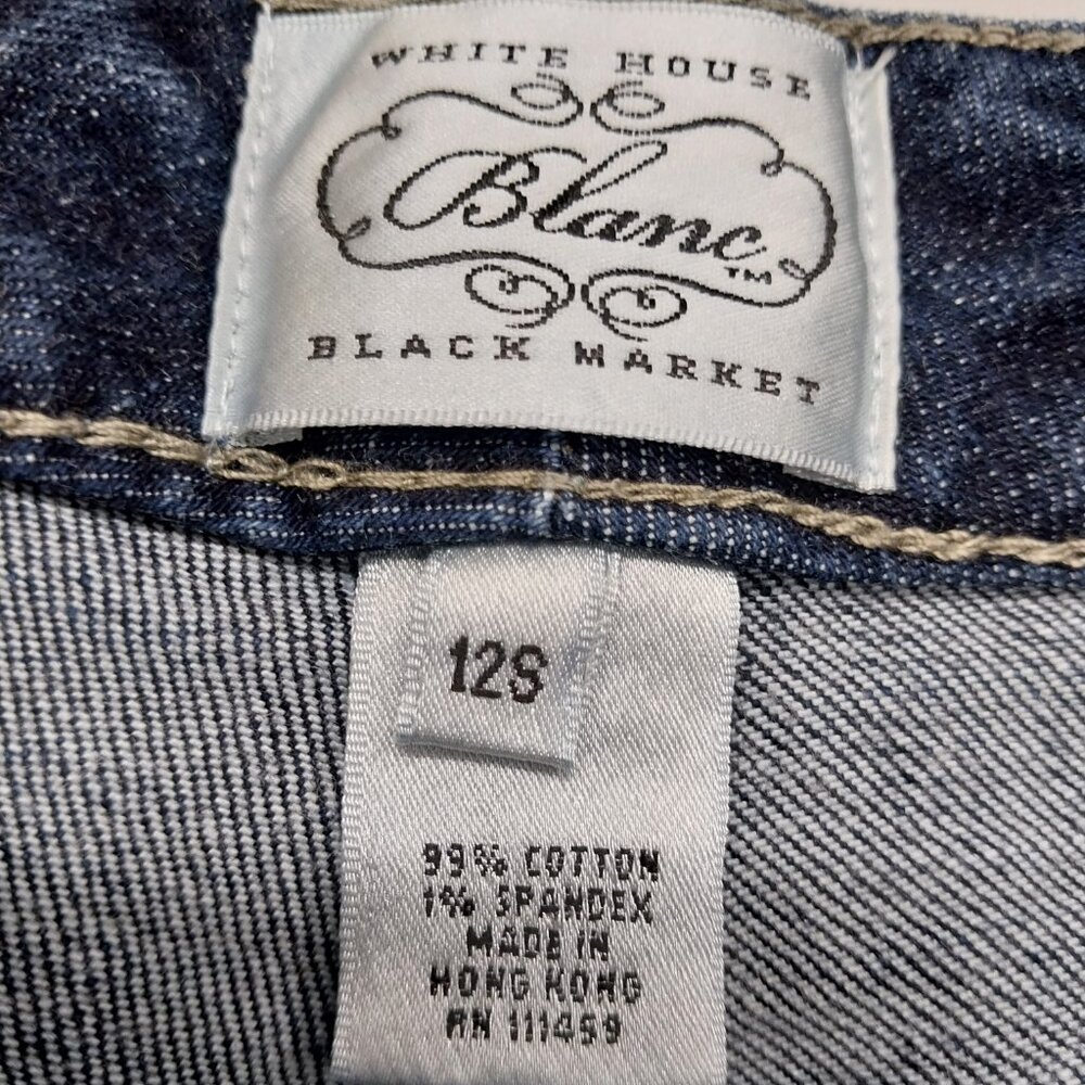 3792 Size 12 Upcycled White House Black Market with Applique Flowers. - Picture 5 of 5